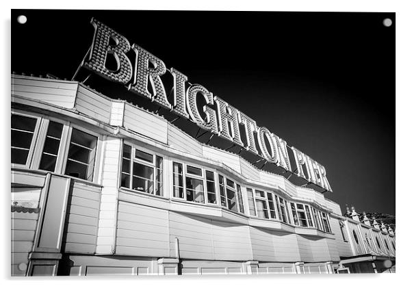 Brighton Signage Acrylic by Malcolm McHugh