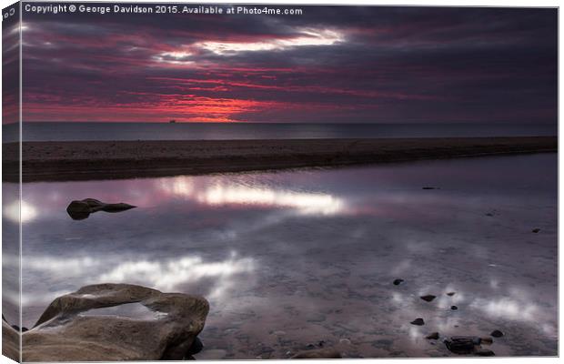 Fire in the Sky Canvas Print by George Davidson