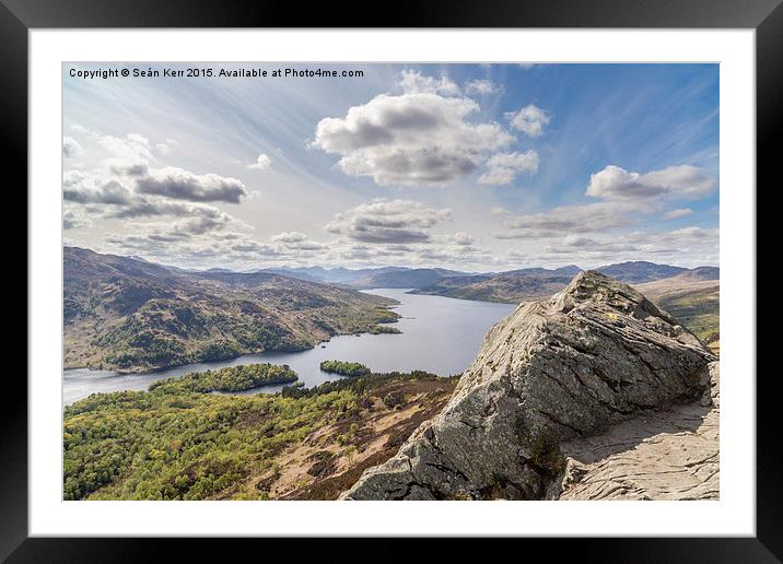 Drama over Ben A'An Framed Mounted Print by Seán Kerr