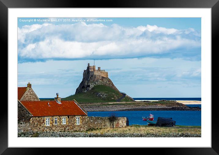  Lindisfarne Castle on Holy Isle Framed Mounted Print by Michelle BAILEY