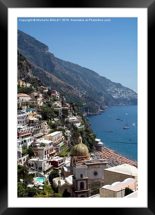  Positano Memory Framed Mounted Print by Michelle BAILEY
