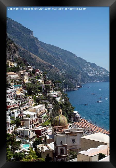  Positano Memory Framed Print by Michelle BAILEY