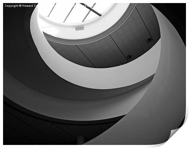 Liverpool staircase B&W Print by Howard Corlett