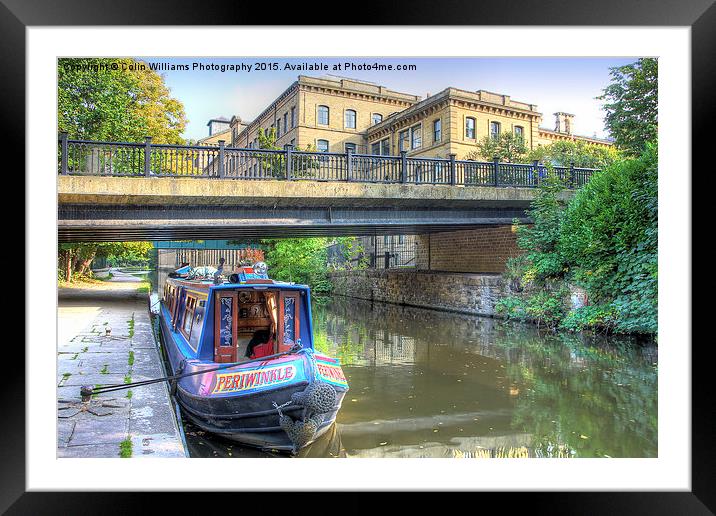   Salts Mill and The Canal Framed Mounted Print by Colin Williams Photography