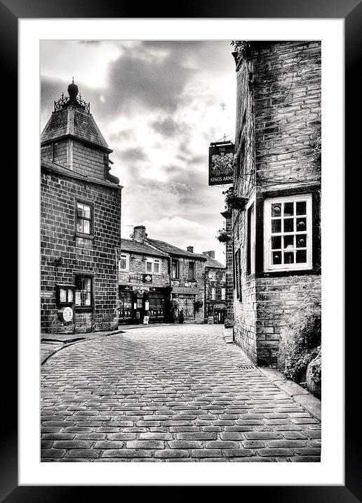  The Cobbled Street Framed Mounted Print by David McCulloch