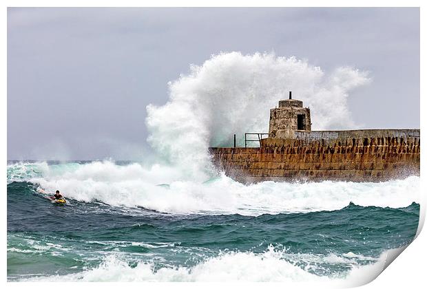 Portreath Print by Kelvin Rumsby