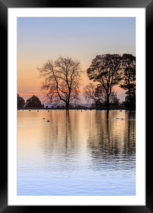 Golden Lake. Framed Mounted Print by chris smith