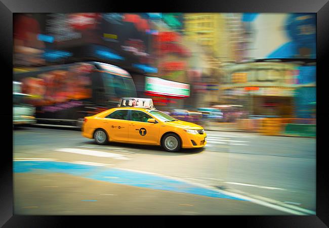  New York cab Framed Print by Louise Wilden