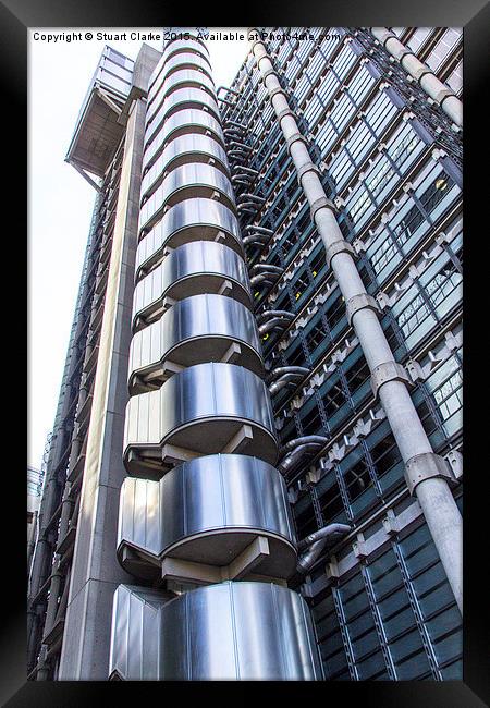 Towering Steel Structures in London Framed Print by Stuart Clarke