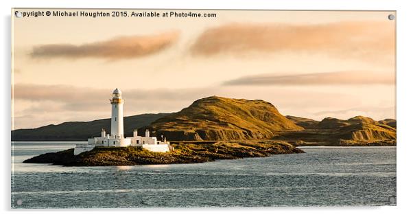  Lismore Lighthouse at sunrise Acrylic by Michael Houghton