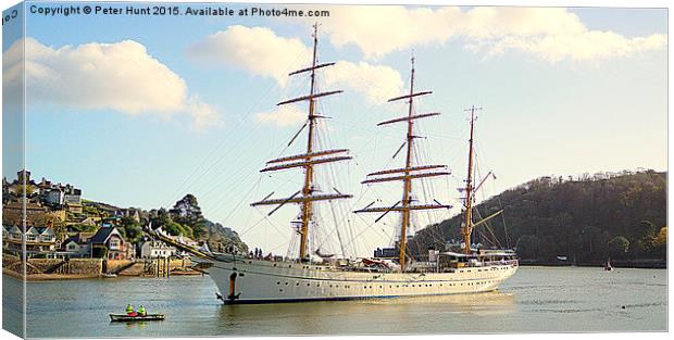  Dartmouth Gorch Fock  Canvas Print by Peter F Hunt