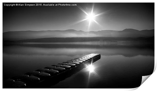  Loch Morlich Sunrise Print by Alan Simpson