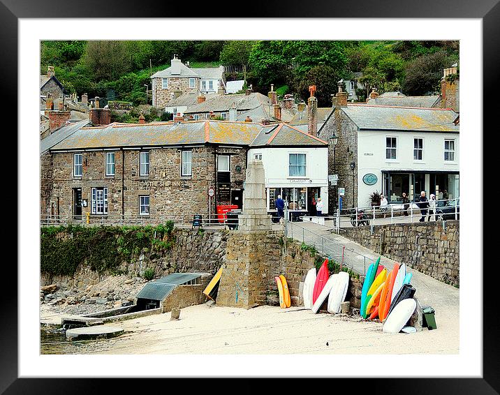  Surfing Mousehole Framed Mounted Print by Laura McGlinn Photog