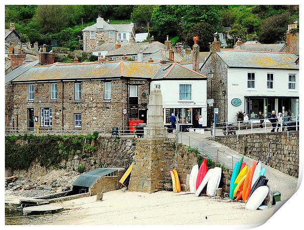  Surfing Mousehole Print by Laura McGlinn Photog