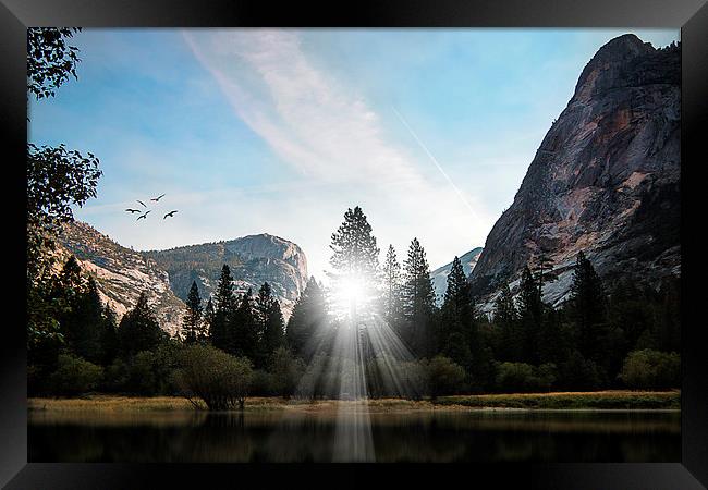  Yosemite Sunrise Framed Print by paul lewis