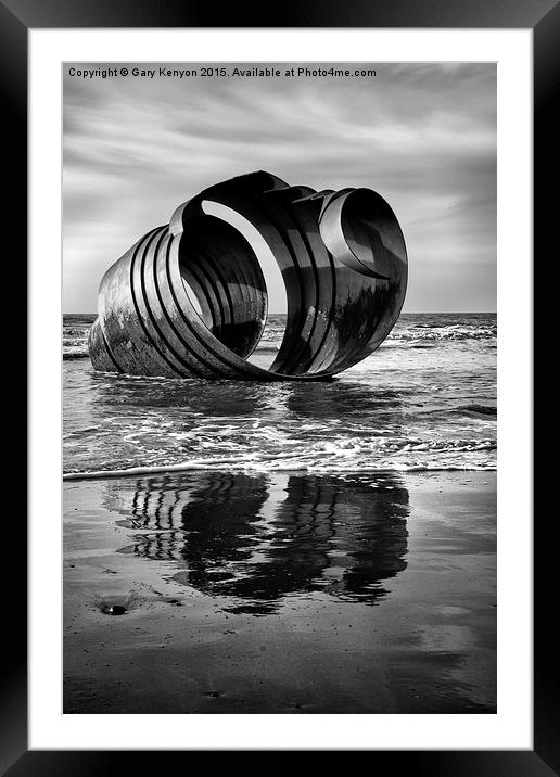 Mono Mary's Shell Framed Mounted Print by Gary Kenyon