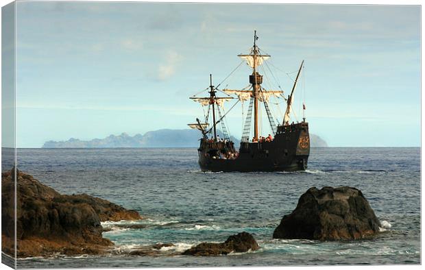  The Pirate Ship Canvas Print by David Chennell