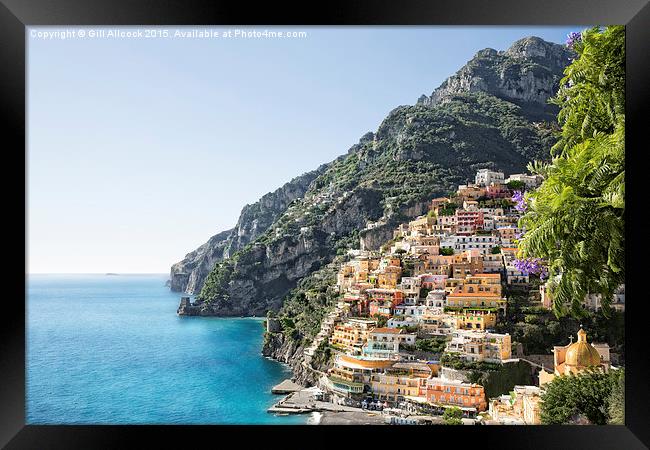  The Colours of Positano Framed Print by Gill Allcock