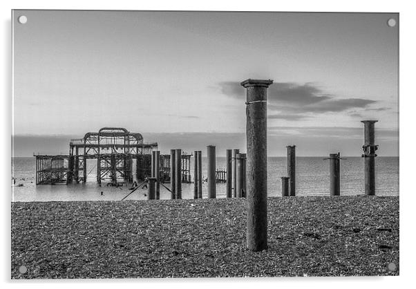 Stranded on the Beach Acrylic by Malcolm McHugh