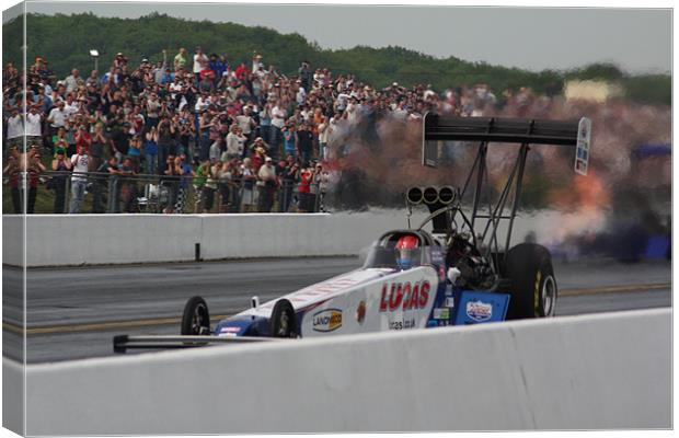 Top Fuel Dragster Canvas Print by Andrew Berry
