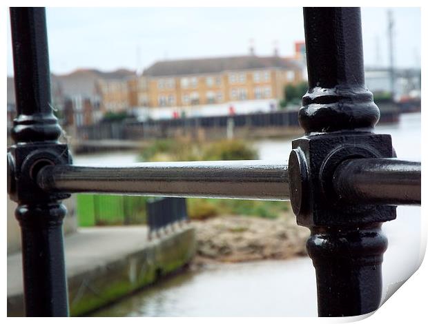  The Railing Print by Ben Veal