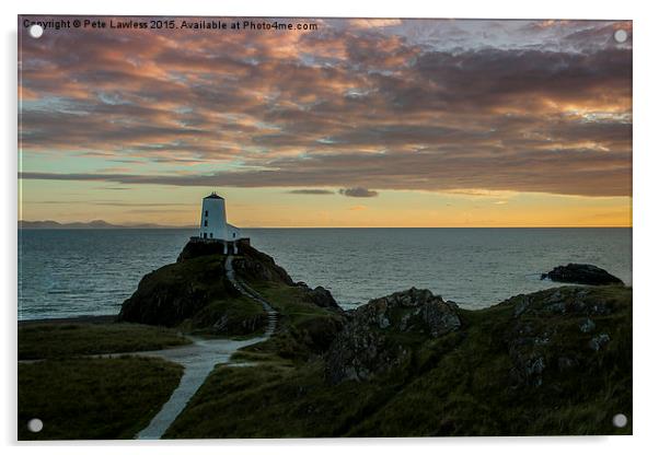  Twr Mawr Lighthouse   Llanddwyn Island Anglesey a Acrylic by Pete Lawless