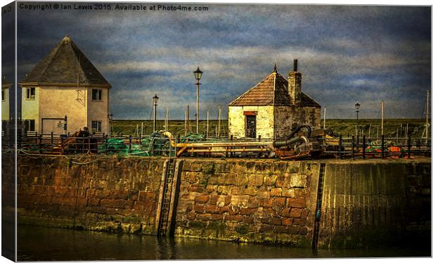  The Harbour At Maryport Canvas Print by Ian Lewis
