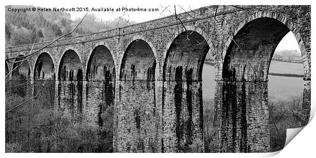  Shilla Mill Viaduct ii Print by Helen Northcott