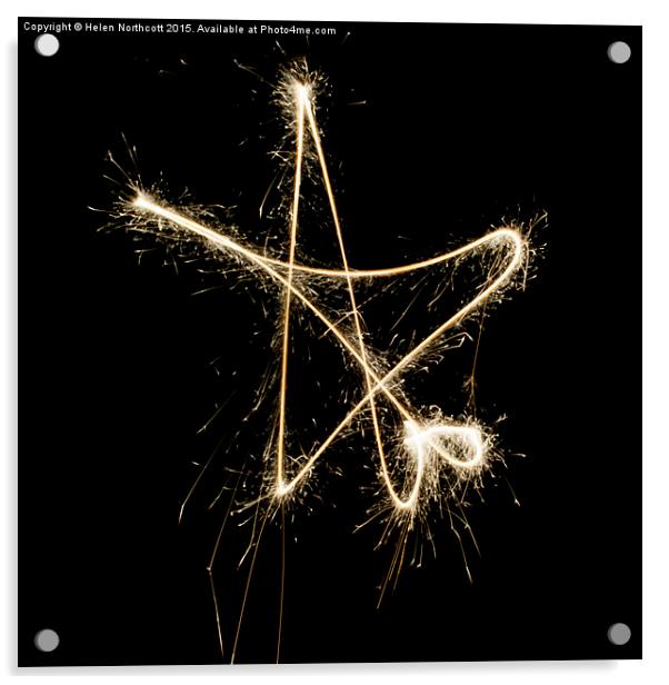 Sparkling Star Acrylic by Helen Northcott