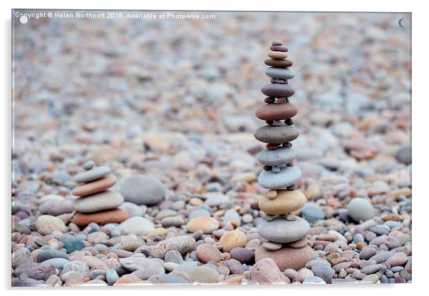 Pebble Towers Acrylic by Helen Northcott