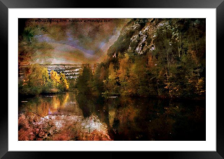  On Golden Lake Framed Mounted Print by sylvia scotting