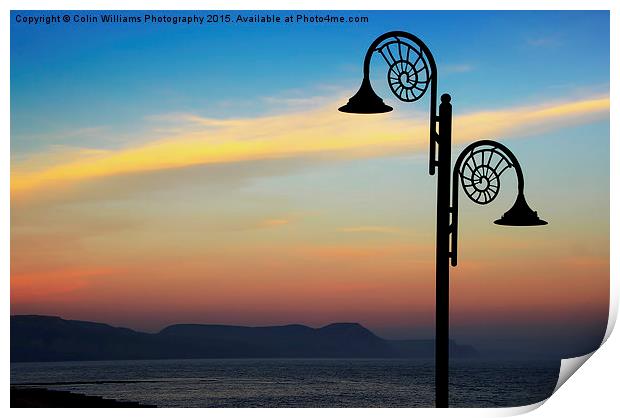  Evening Light Lyme Regis  Print by Colin Williams Photography