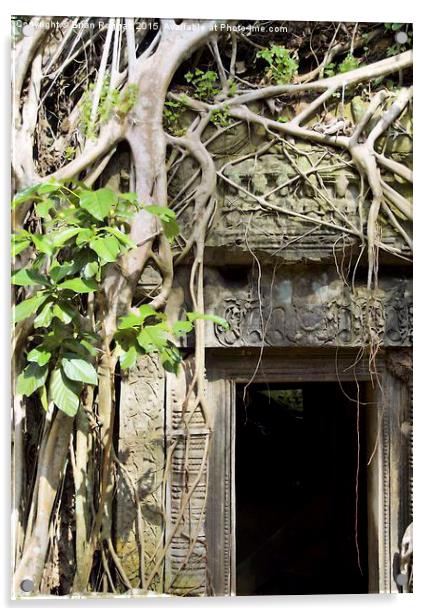  Angkor Wat Tomb Raider entrance Acrylic by Brian  Raggatt