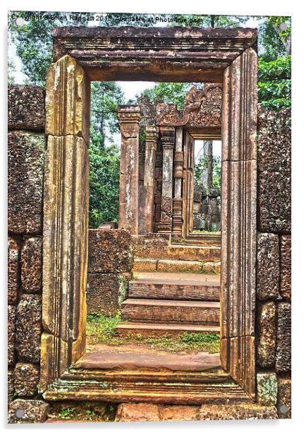  Temple Ruin Doorways Acrylic by Brian  Raggatt