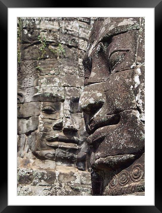  Woman's Citadel Angkor Temples Cambodia Framed Mounted Print by Brian  Raggatt