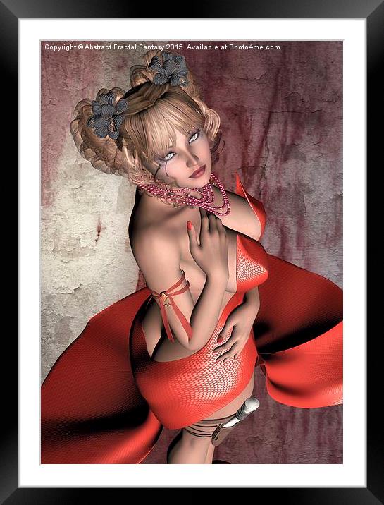  The Look of Innocence Framed Mounted Print by Abstract  Fractal Fantasy