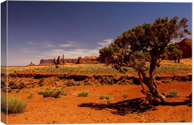 Monument Valley Canvas Print by Thomas Schaeffer