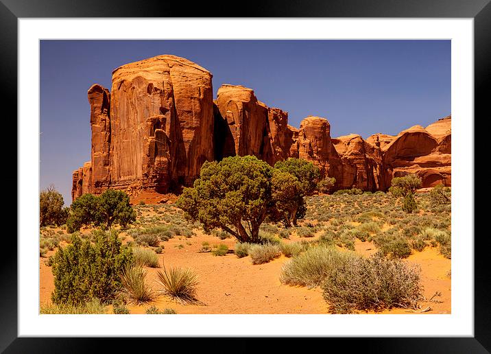 Monument Valley Framed Mounted Print by Thomas Schaeffer