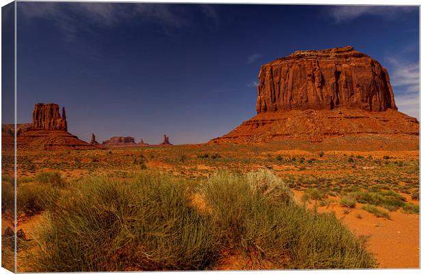 Monument Valley Canvas Print by Thomas Schaeffer