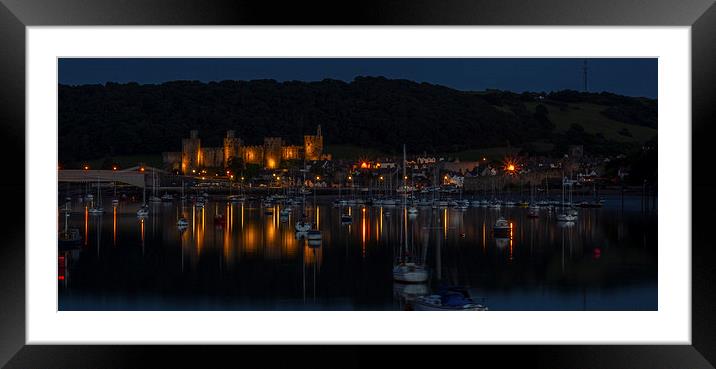  Conwy Castle Framed Mounted Print by Mark Ollier