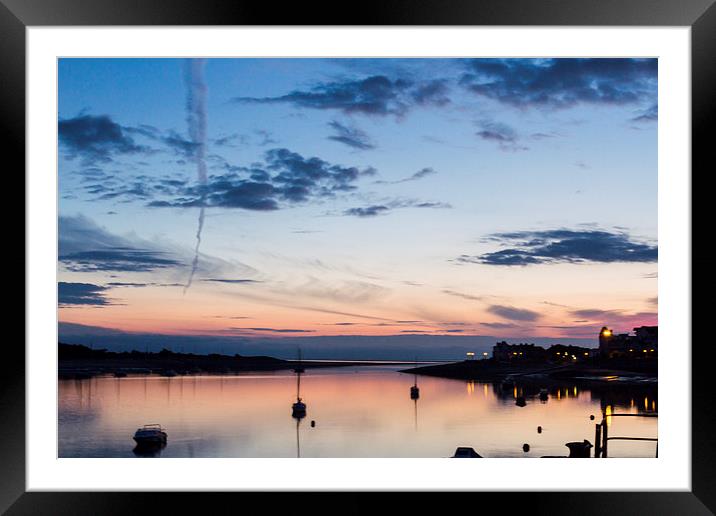  Conway Estuary (long Exposure) Framed Mounted Print by Mark Ollier