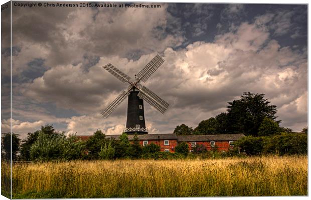  Skidby Windmill, Skidby, East Yorkshire Canvas Print by Chris  Anderson