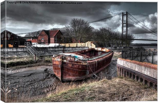  Barton upon Humber Haven, Lincolnshire Canvas Print by Chris  Anderson