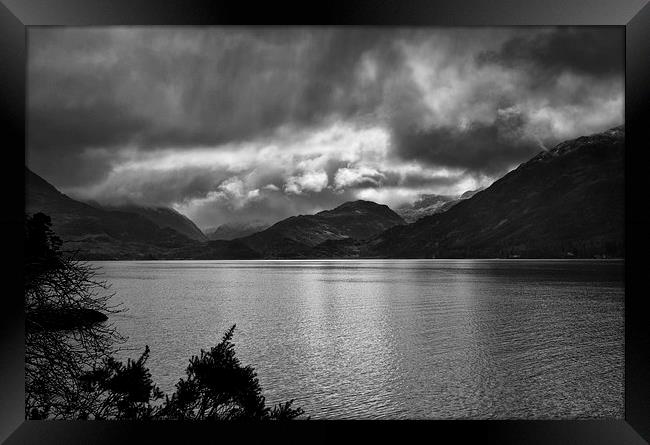  Stormy March day by Loch Duich, Scotland Framed Print by Jacqi Elmslie
