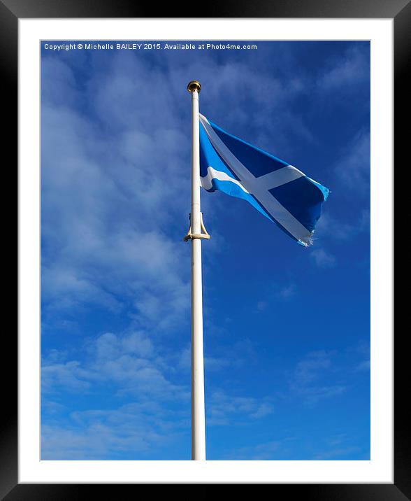  Saltire Framed Mounted Print by Michelle BAILEY