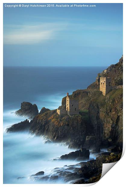 The Crowns Engine House, Botallack Print by Daryl Peter Hutchinson
