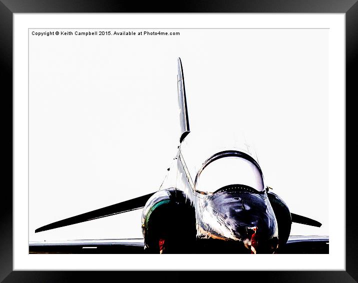  RAF 208 Squadron Hawk Framed Mounted Print by Keith Campbell