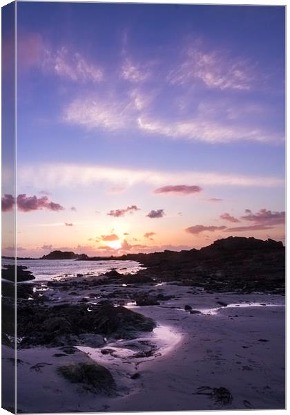 Guernsey sunset. Canvas Print by chris smith