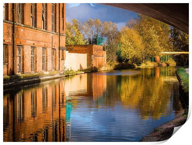  Canal Reflections Print by Peter Stuart