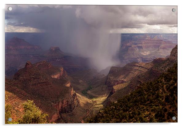  Thunderstorm over the Canyon Acrylic by Thomas Schaeffer